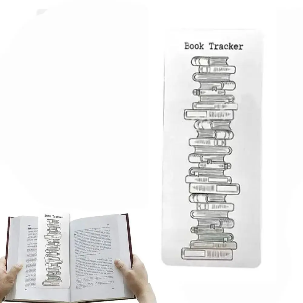 Creative Book Tracker Bookmark Reading Log Paper Library Card Bookmark Book Accessories Reading Marker Tracker