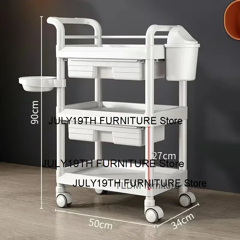 

Beauty Rolling Tool Salon Trolley Hairdresser Manicure Salon Trolley Cosmetic Storage Chariot Coiffure Beauty Furniture BLST