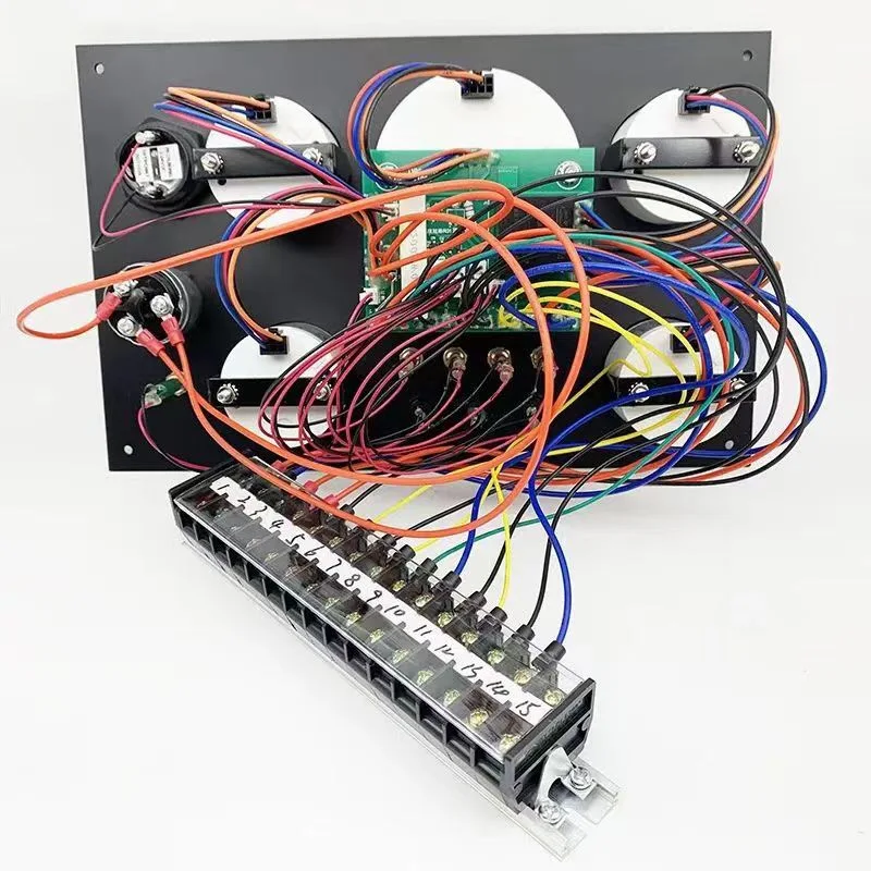 Instrument Combination Marine Gauge Panel Tachometer Water Temp Voltage Fuel Pressure for Vessel Ship Dashboard