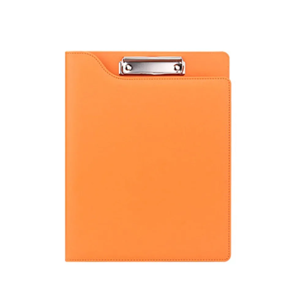 

With Cover A4 File Folder Clipboard With Pen Holder Metal Board Clip Over Flip File Writing Pad Space Saving Non-slip
