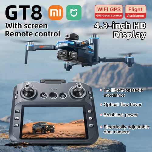 Xiaomi Mijia GT8 Drone 4K profesional 8K cámara aérea FPV evita obstáculos con pantalla grande Control remoto plegable RC Dron