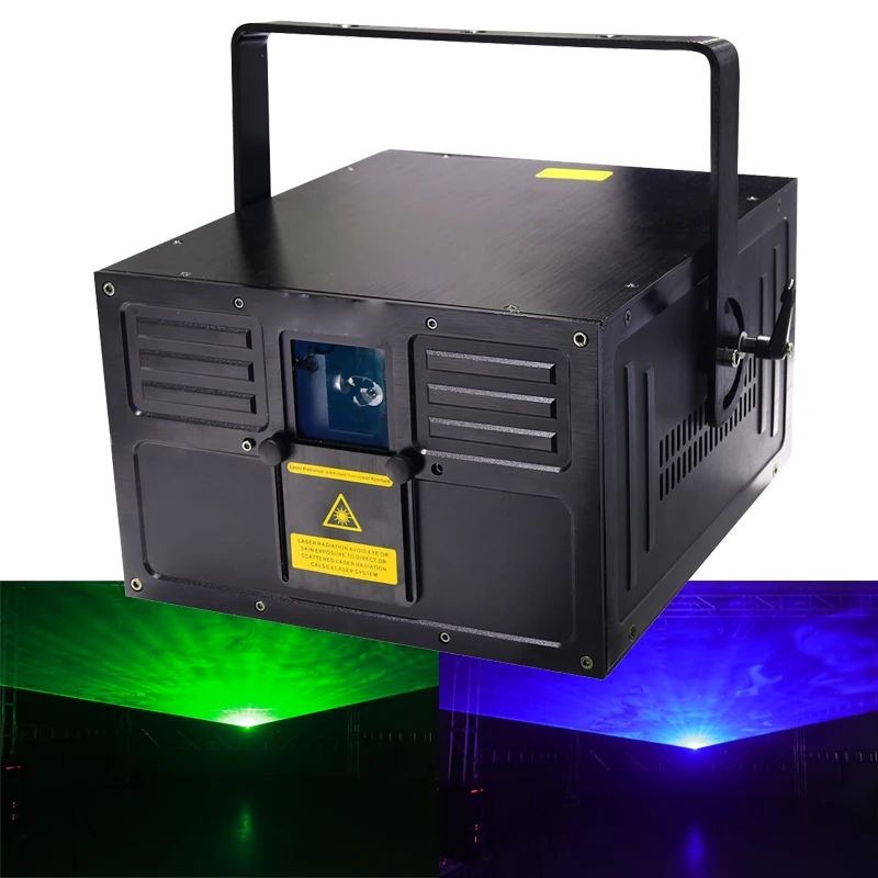 

Stage Laser Light 10W Full Color Animation RGB Laser Show Projector 30K Scanner With DMX512 ILDA RJ45 Safety Key