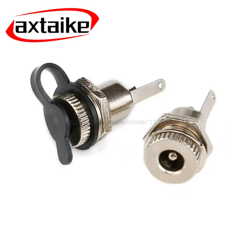 

5PCS DC-099 5.5mm x 2.1mm 2.5mm DC Power Jack Socket DC099 Female Panel Mount Connector Metal 5.5*2.1 5.5*2.5