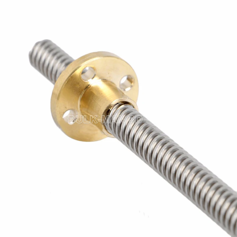 ACME Brass Nut TR8x2/TR8x4/TR8x8mm Copper T8 Lead Screw Nut Pitch 2mm Lead 2mm 4mm 8mm for 3D Printer and CNC Milling Machine