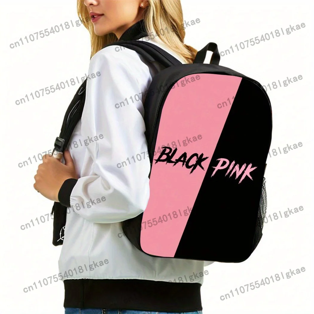 3pcs Summer Essential KPOP Backpack Set includes a large-capacity backpack, a pencil case, and a zippered crossbody bag with adj
