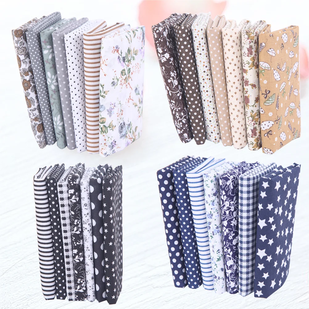 28pcs Fat Quarters Patchwork Cloth Fabric Bundles Floral Quilting Cotton Cloth for Quilting Sewing Crafting DIY Crafts