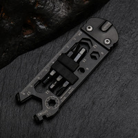 HDIRXG Multifunctional EDC Tool Card Portable Outdoor Multitool 2CR13 Stainless Steel Hiking Survival Camping Maintenance Tool