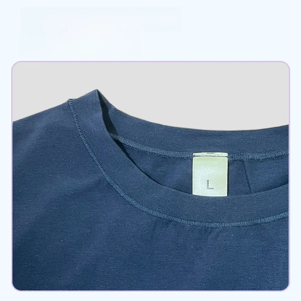 

Dai Shan Women's Short-Sleeved T-Shirt Slim Elastic Waist Sexy High-Bottom Sense Top for Summer Bottoming Shirt