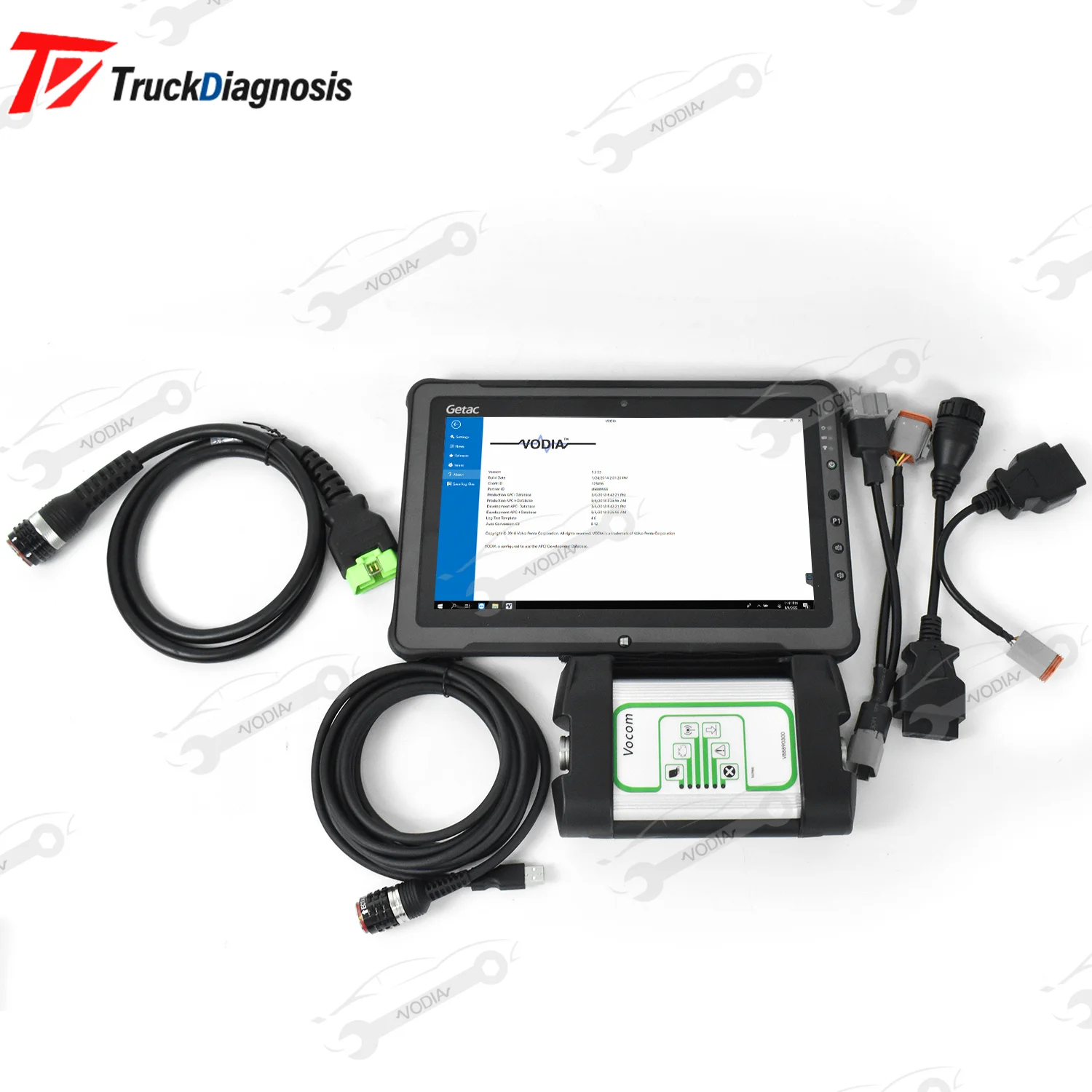 For Vodia5 Penta diagnosis tool 88890300 penta EPC Vocom diagnostic scanner tool Industrial marine diesel engines and F110Tablet