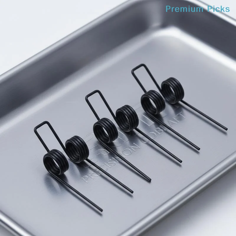 portableWire 1.2x11mm Double Torsion Spring 3Pcs Black Plated Steel Replacement Suitable for Small Appliance Maintenance