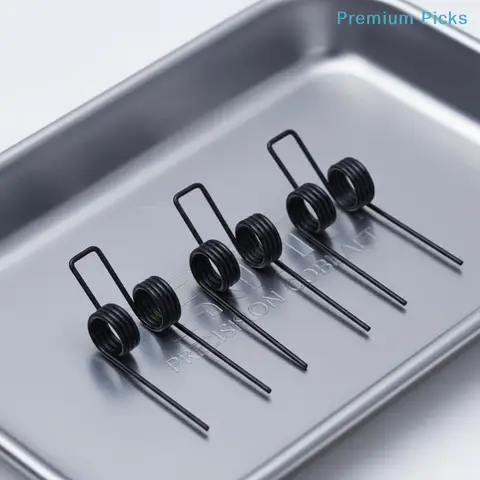 portableWire 1.2x11mm Double Torsion Spring 3Pcs Black Plated Steel Replacement Suitable for Small Appliance Maintenance