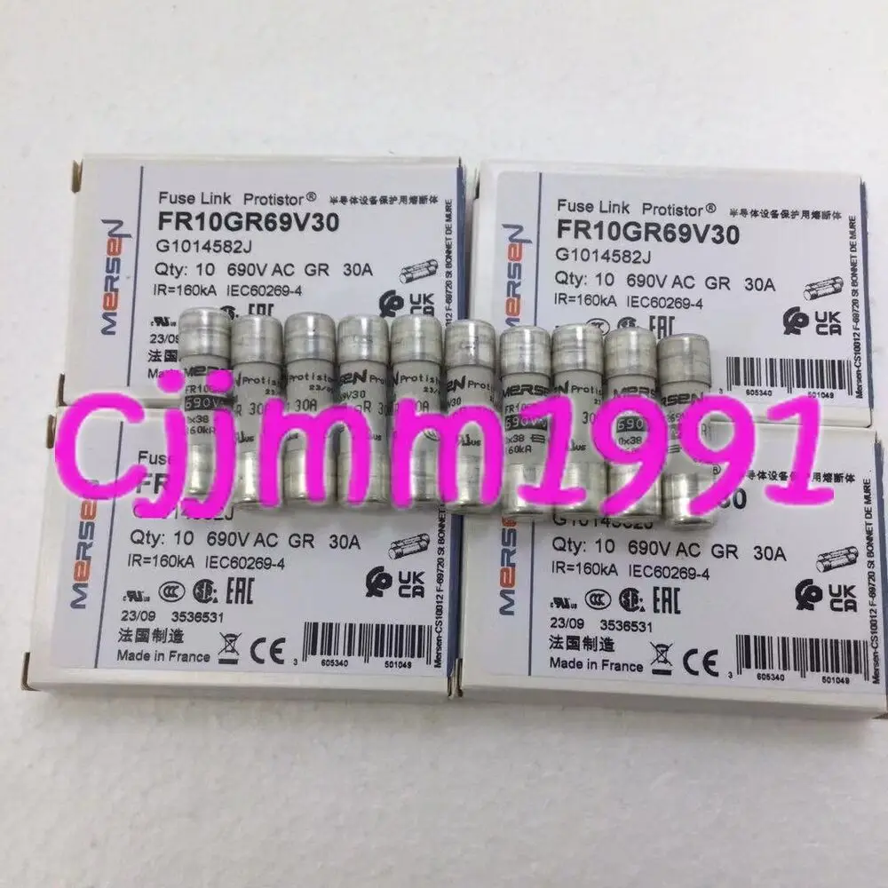 10PCs NEW MERSEN Fuse FR10GR69V30 30A