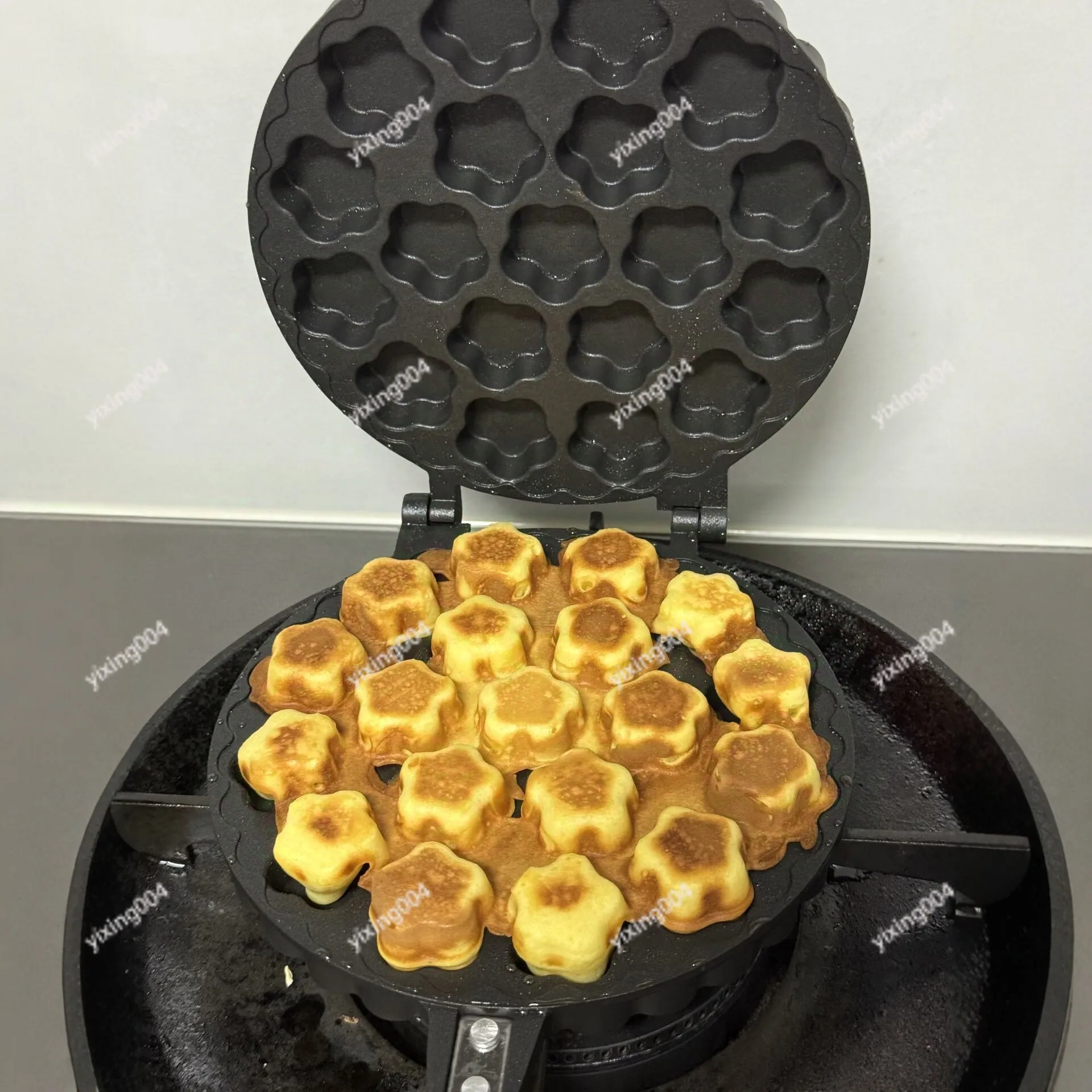 

Plum Shaped Cake Mold Double-sided Non-stick Baking Tray for Gas Stove