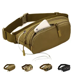 Men Waist Fanny Pack Belt Sling Chest Bag Travel Outdoor Sports Tactical Military Climb Running Male Nylon Pouch Hip Bum Bags