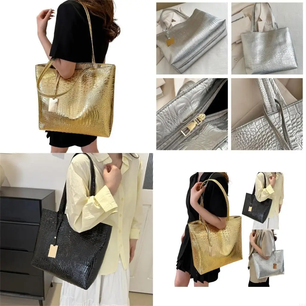 

Womens PU Leather Shoulder Bag Shopping Dating Bag Large Capacity Handbag Purse Fashionable Casual Bag Commuters Bag