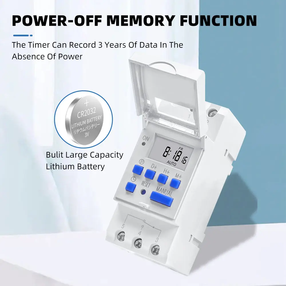 5pcs MINI The Access Controller Digital Timer Switch THC-15A Programmable Analogue Timer Switch Staircase Time Switch 12v 220v