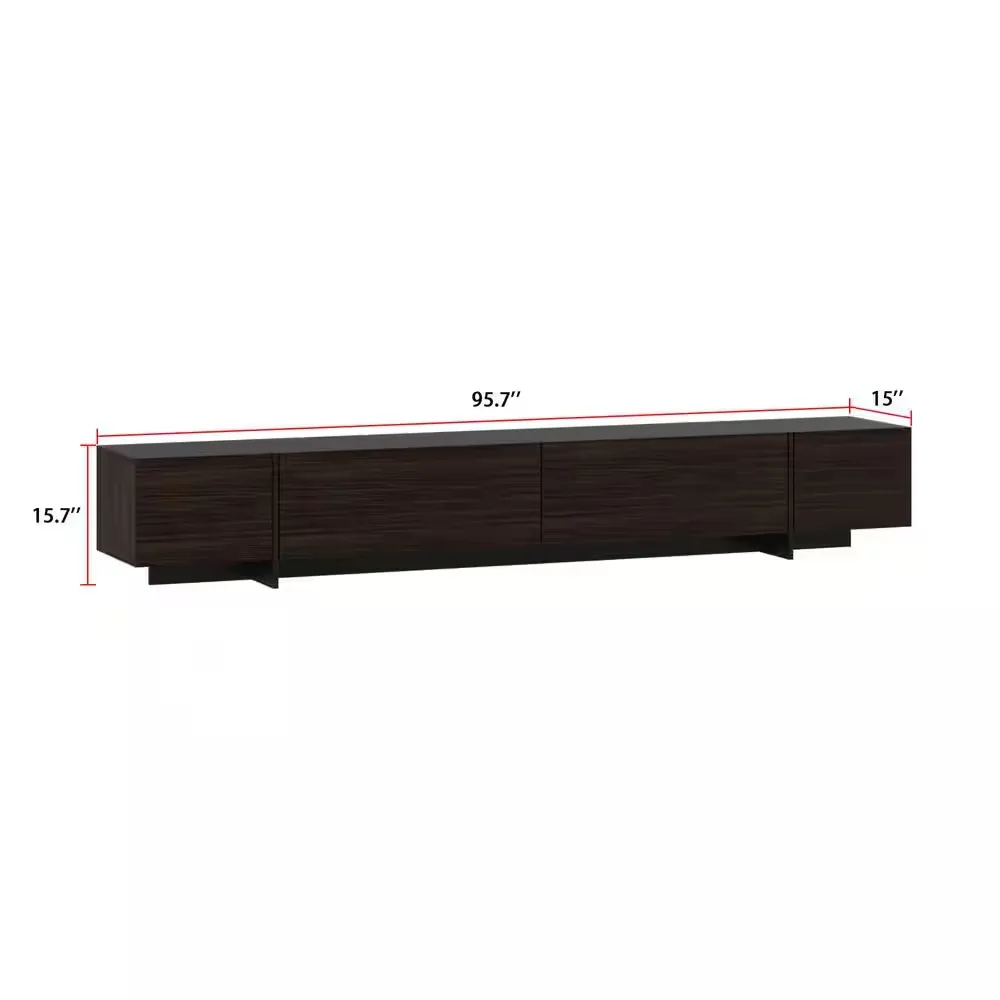 Soft Close Drawers Wall Mounted Long Low Media Console Entertainment Stand New Floating TV Cabinet with