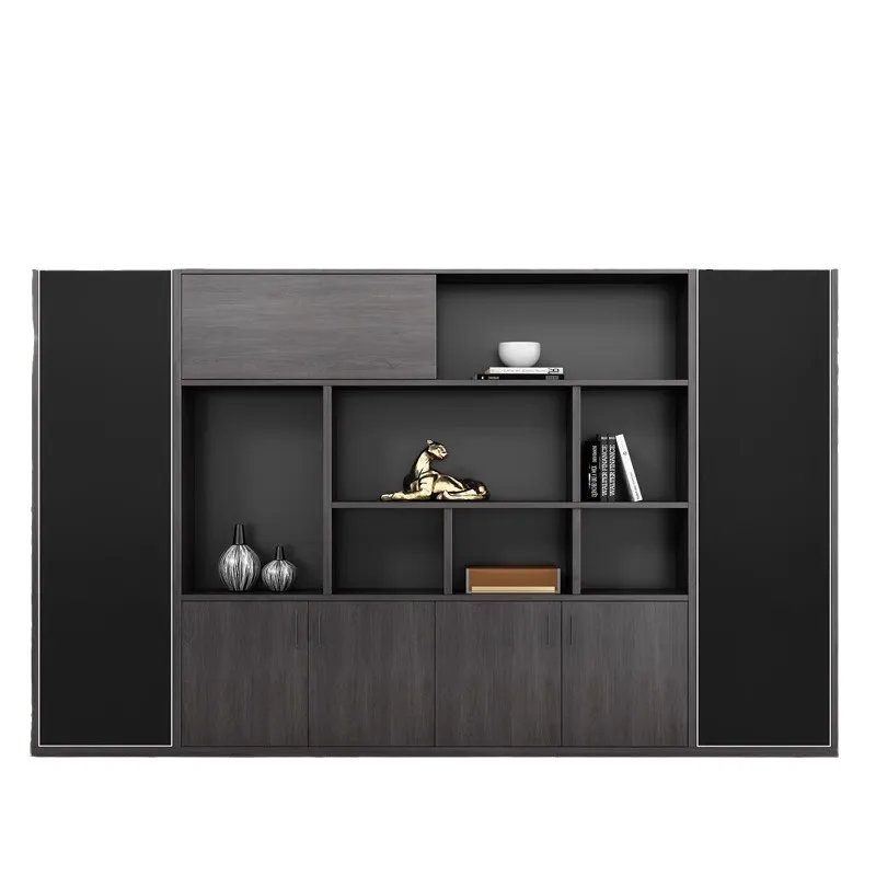 File Wood Boss Office Storage Cabinet Data Cabinet Board Office Bookcase Archive Cabinet Storage Mobile