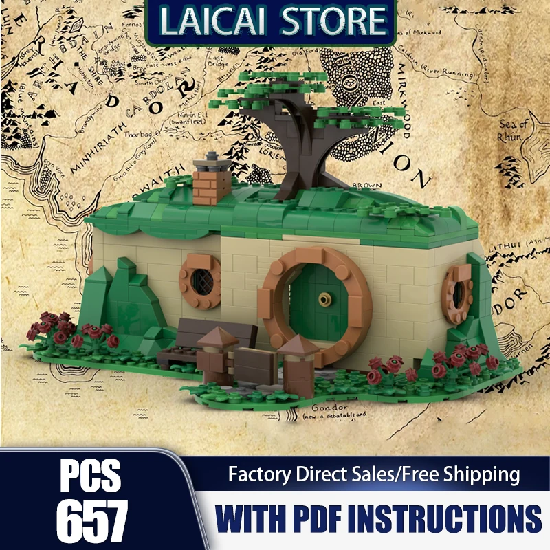 

Magic Rings Moc Building Blocks Modular Bag End Model Technology Bricks DIY Famous Scene Assembly Construstion Gifts Toys