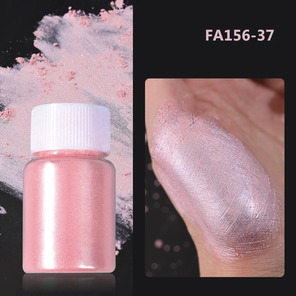 10 جرام/زجاجة أبيض/وردي بيرليسسينت مسمار الفن مسحوق سباركلي حورية البحر الكروم اللؤلؤ الصباغ أورورا مانيكير الميكا المعدنية فرك الغبار