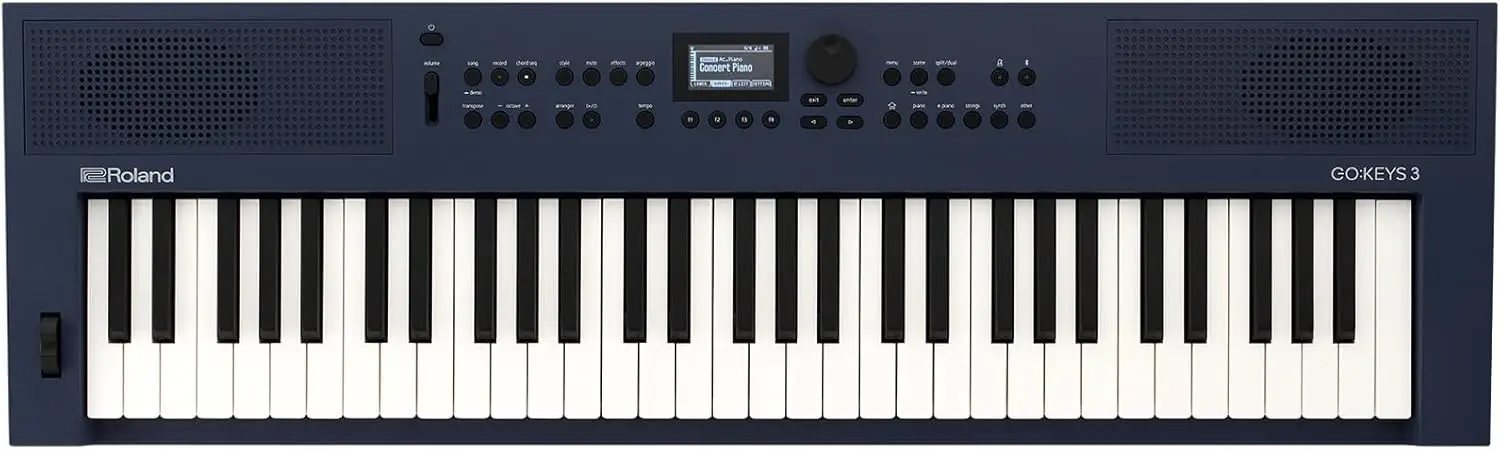 

3 Music Creation Keyboard | 61-Note Keyboard | Built-In Stereo Speakers | Bluetooth Audio/MIDI Support for Music