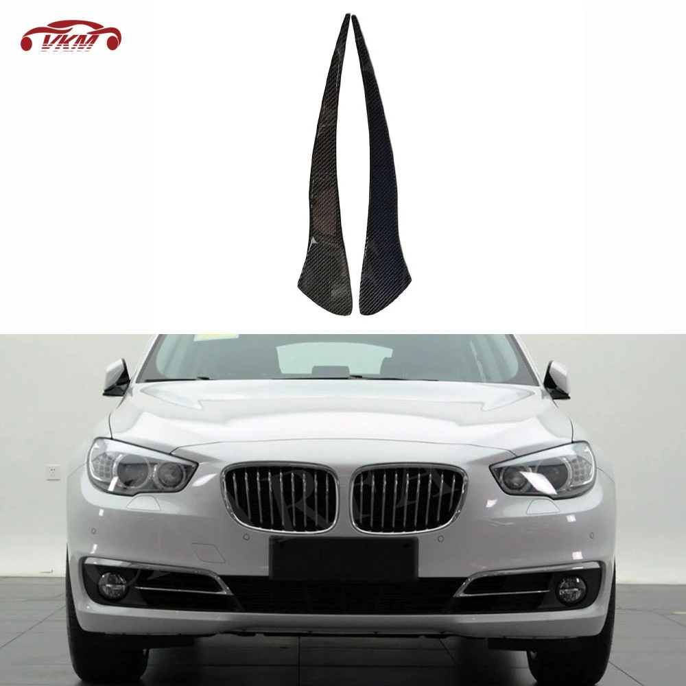 

Carbon Fiber Car Eyelids Lids Headlight Lamp Eyebrow Cover Trim Sticker for BMW 5 Series GT F07 2009-2017 Decoration Car Styling