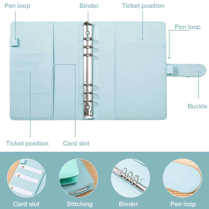 Imagem -02 - Caderno de Folhas Soltas com Envelope Economizando Orçamento Maneira Fácil e Divertida de Economizar Dinheiro Envelope 100 Pcs