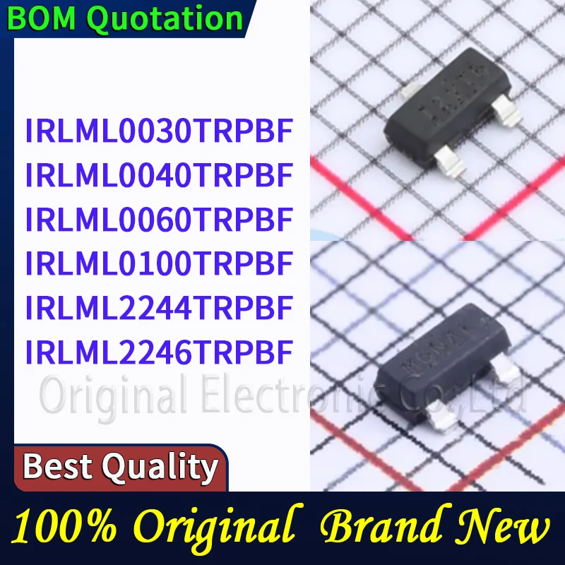 

20 шт./лот IRLML0030TRPBF IRLML0040TRPBF IRLML0060TRPBF IRLML0100TRPBF IRLML2244TRPBF IRLML2246TRPBF