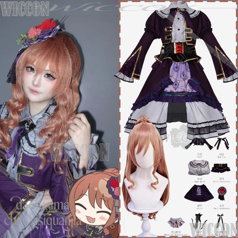 

Game Bangdream Roselia Cosplay Imai Lisa 2023 Idol Team Goth Lolita Dark Dress Halloween Anime Costume 코스프레 Navidad Carnival
