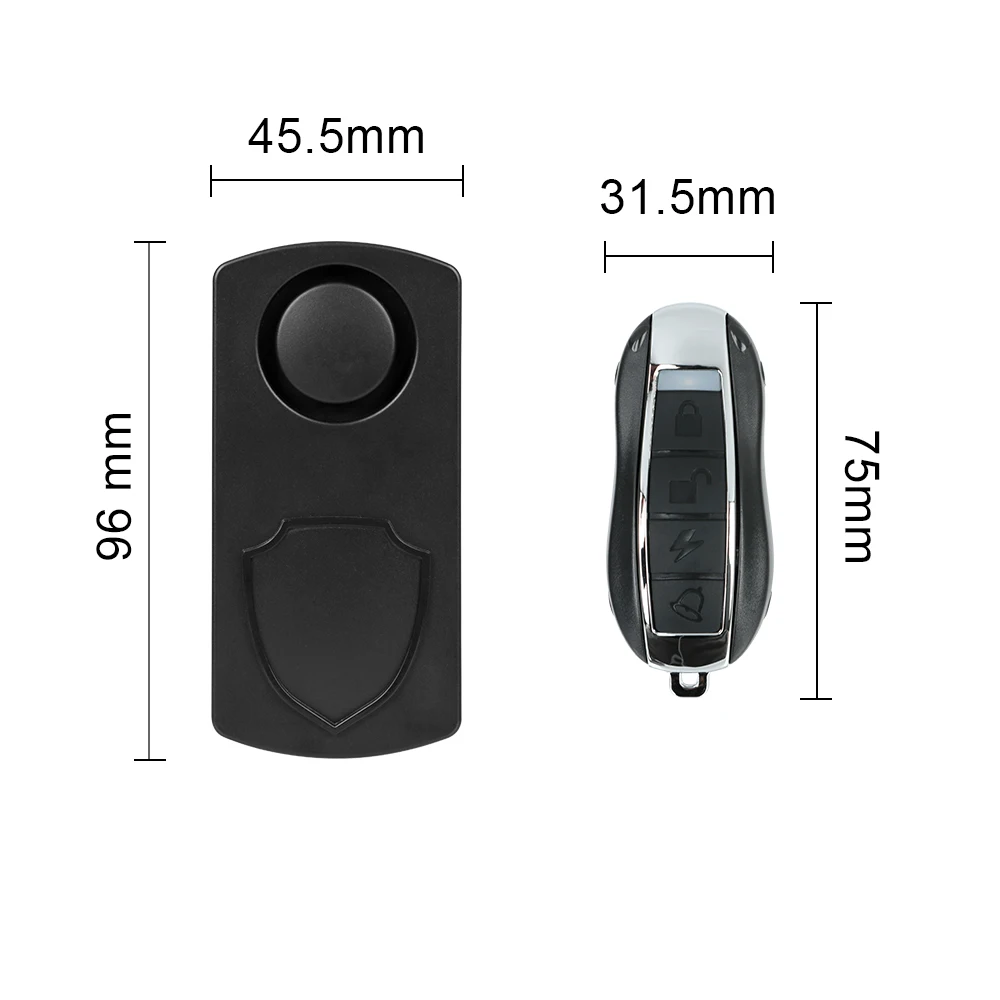 Security Anti Lost Vibration Detector Alarm Wireless Remote Control Waterproof Bike Motorcycle Electric Bicycle