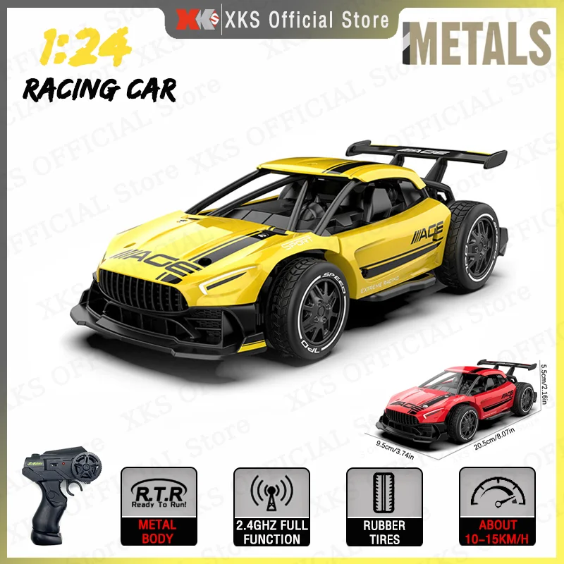 

2023 New Sulong Metal RC Car 1/24 2.4G Remote Control 15Km/H High Speed Racing Electric Mini Scale Vehicle Toy Car Gift for Boys