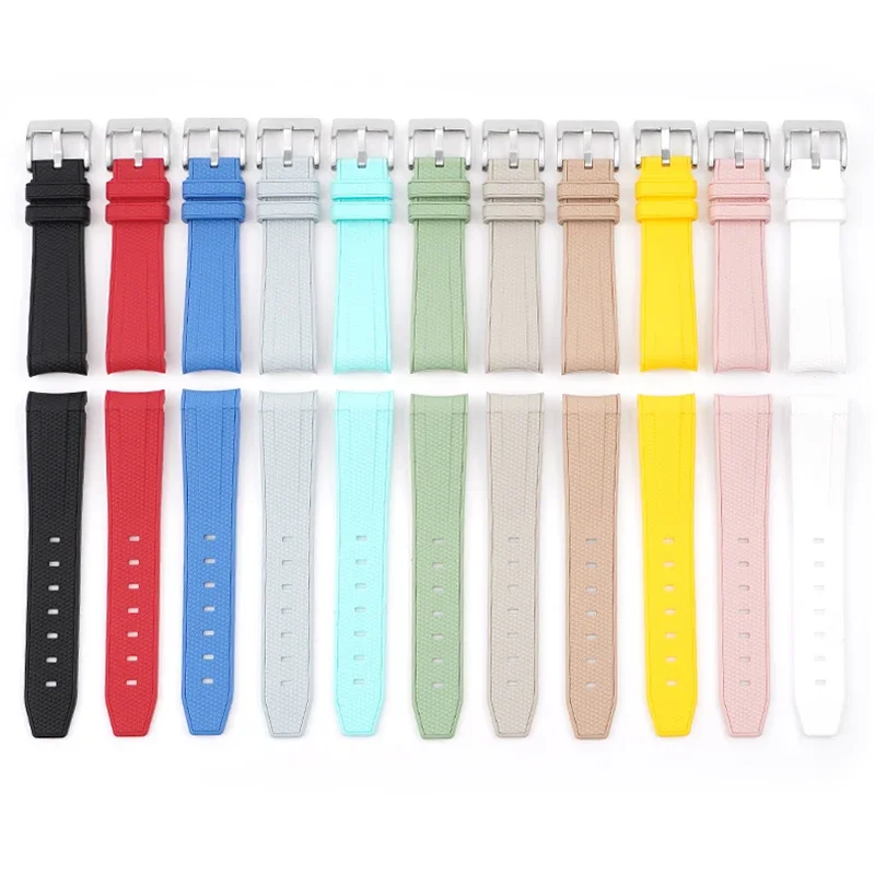 20mm Diving Strap for Omega X Swatch Joint MoonSwatch Men Women Arc Curved End TPU Rubber Bracelet for Rolex Watch Band Tools