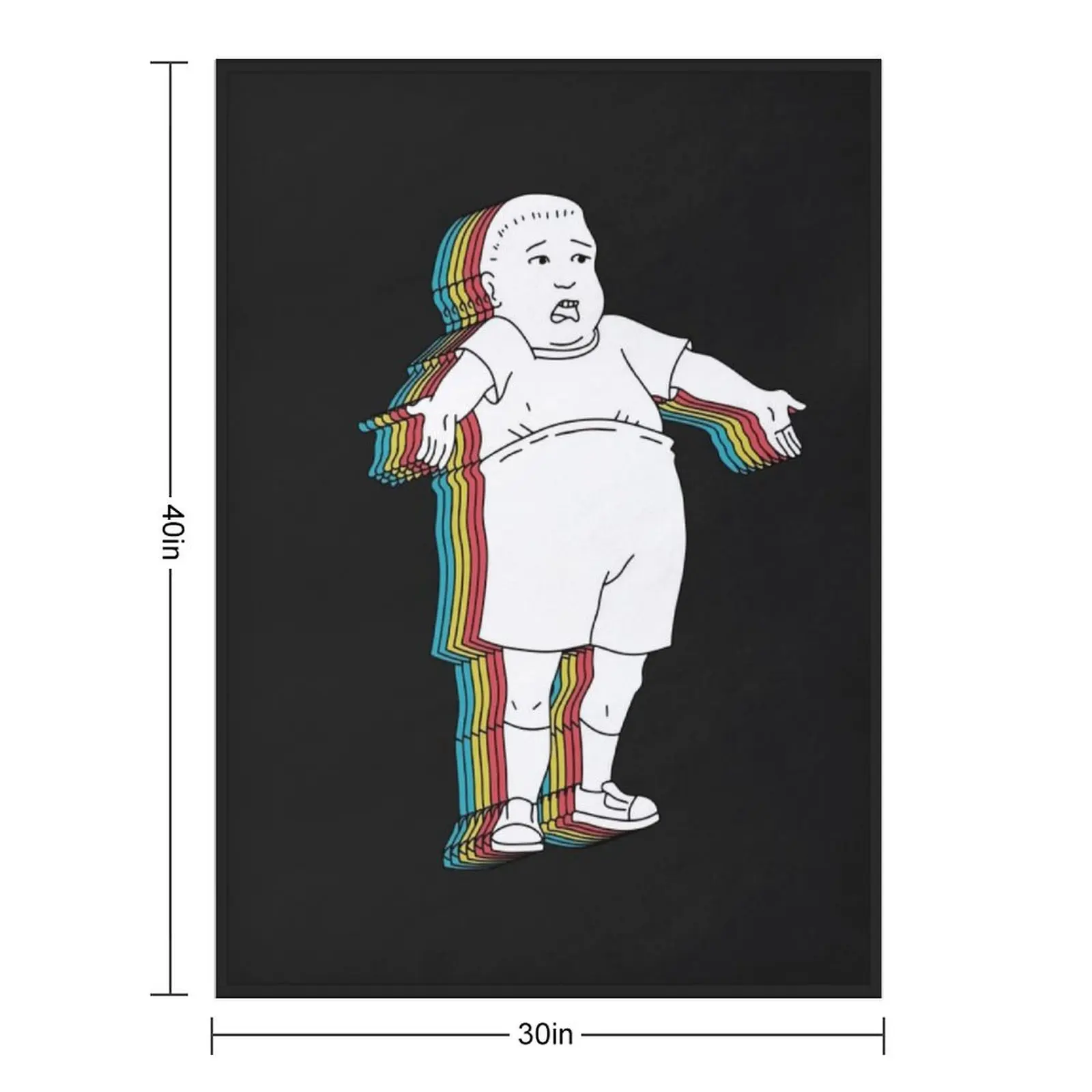 Bobby Hill - What are you talking about? Throw Blanket Heavy Decoratives Bed linens Luxury Designer Blankets