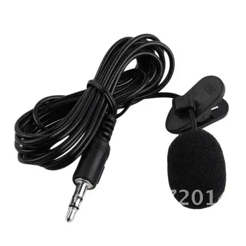 

External Portable Mini Wired Clip-on Lapel Lavalier Microphone For PC Laptop Hands-free 3.5mm