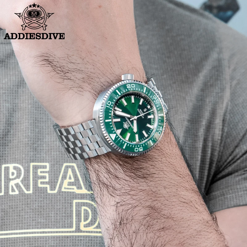 ADDIESDIVE 1000M Waterproof Sapphire Glass Diver Automatic Mechanical Watch Super Luminous Japan NH35A Ceramic Bezel Wristwatch