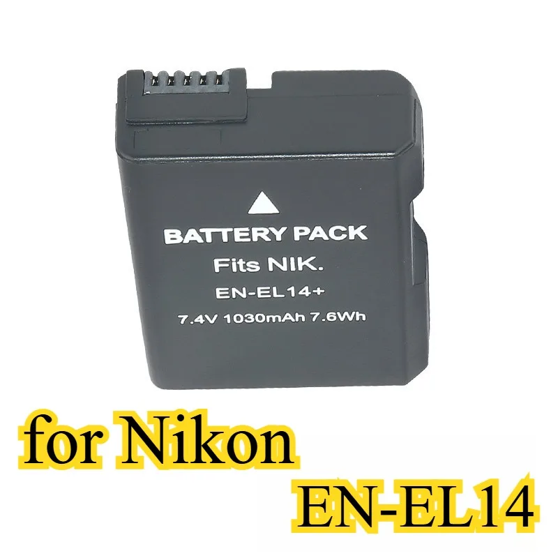

EN-EL14 Camera Battery 1030mAh Suitable for Nikon D3400 D3500 D5300 D5500 D5600 D3300 DSLR Camera