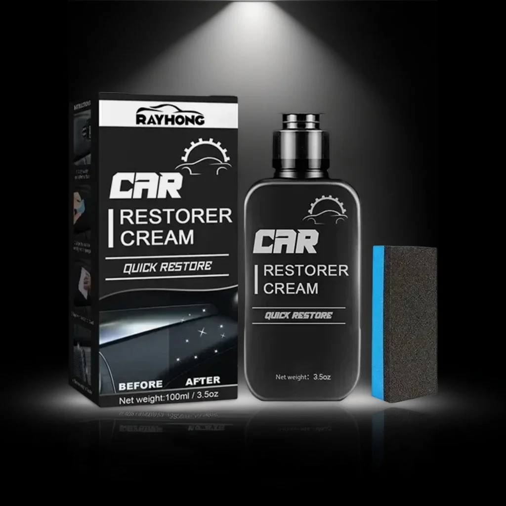 

100 мл крем для восстановления мотоциклов и автомобилей — быстрая паста для пластика и кожи, освежает старые поверхности (моющийся уход за автомобилем)