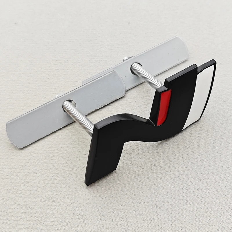3D Metall NLine N Logo Heckklappen-Emblem Frontgrill-Abzeichen Aufkleber für I20 I30 Sonata Kona Elantra Tuson Auto-Aufkleber