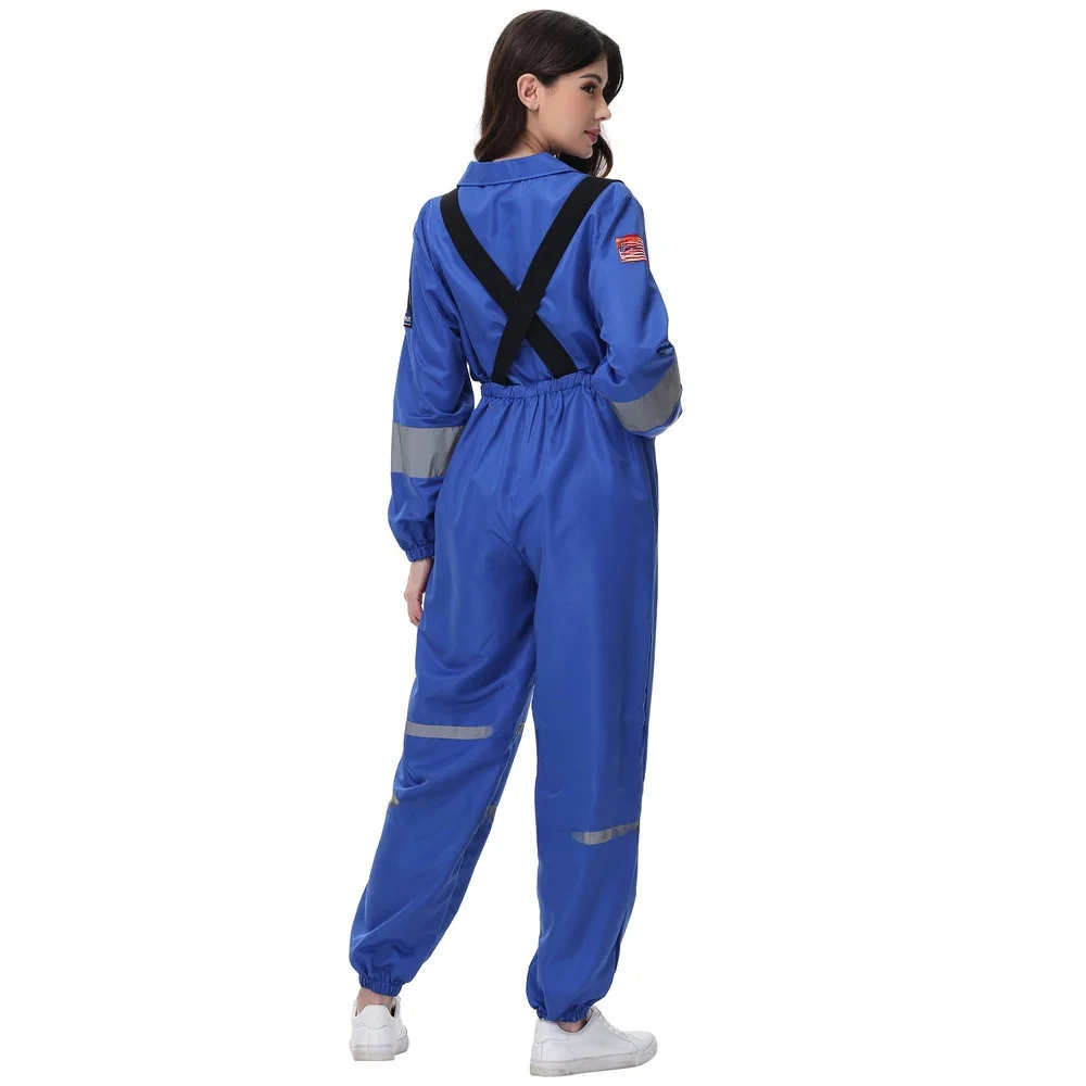 Costume spatial Costume astronaute Roleplay Performance sur scène tenue d'Halloween Rong Earth Design dames Faion menton traditionnel...