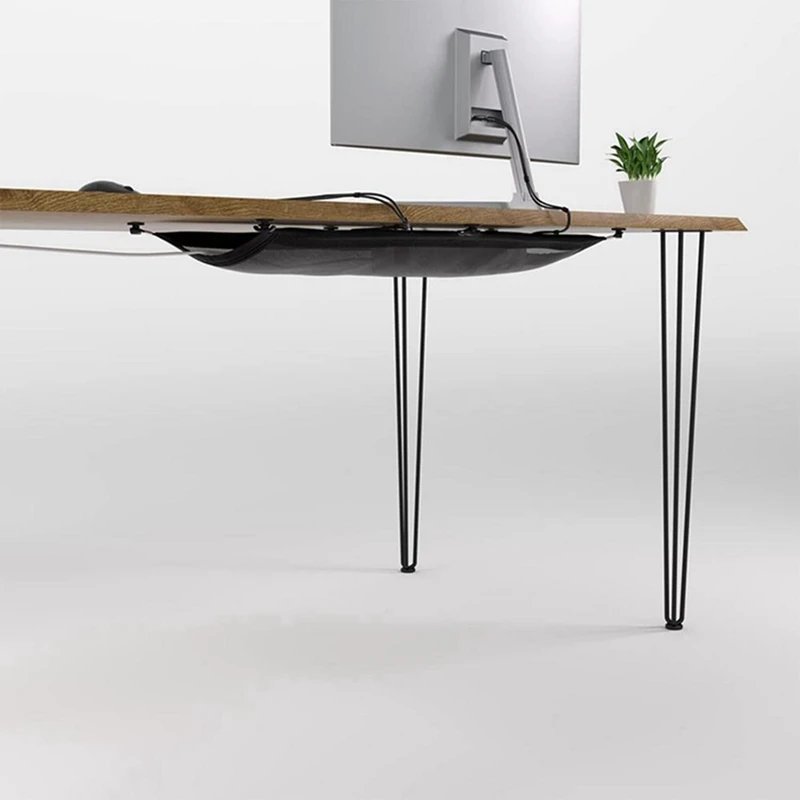 Cable Management Net Under Desk Wire Management Flexible Under Desk Cable Management Tray For Home Classroom Table Desk Durable