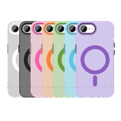For iPhone 16E Case iPhone 16E Capas New Phone Bumper Shockproof Colour Wireless Charging Magnetic Matte Fundas iPhone 16E