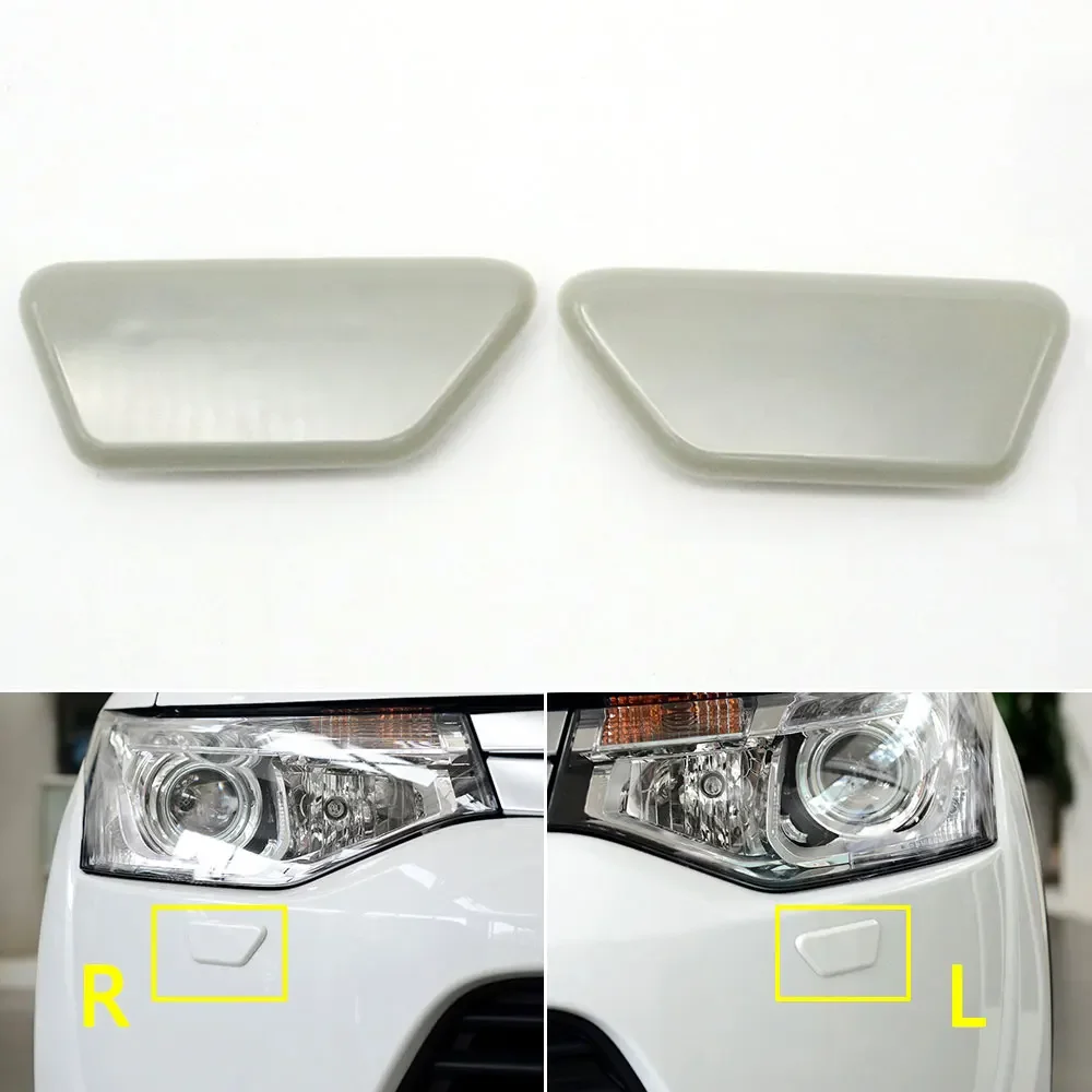 Front Bumper Headlight Lamp Washer Nozzle Cover Cap For Mitsubishi Outlander XL 2013 2014 2015