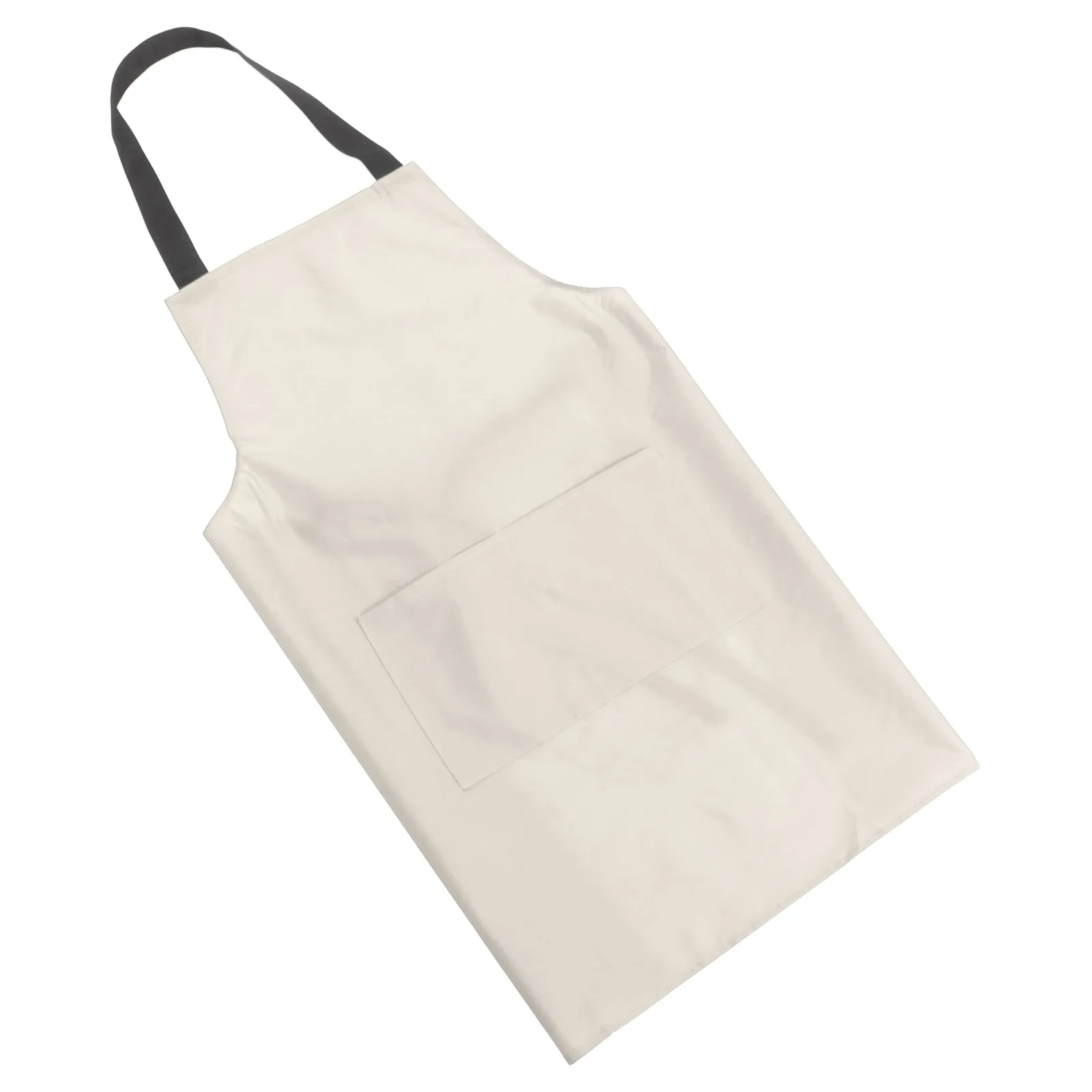 

Apron Waterproof for Men Aprons Kitchen with Pockets Beige Women Cooking Clothes Drying Man