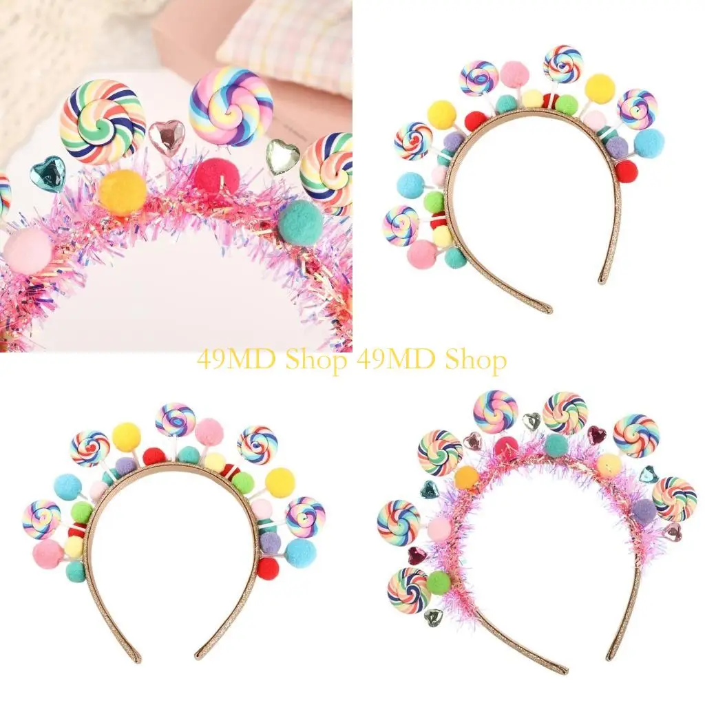 

49MD сверкающие акриловые кристаллы, головной убор для девочек, забавные украшения, мягкие края, вечерние аксессуары для волос