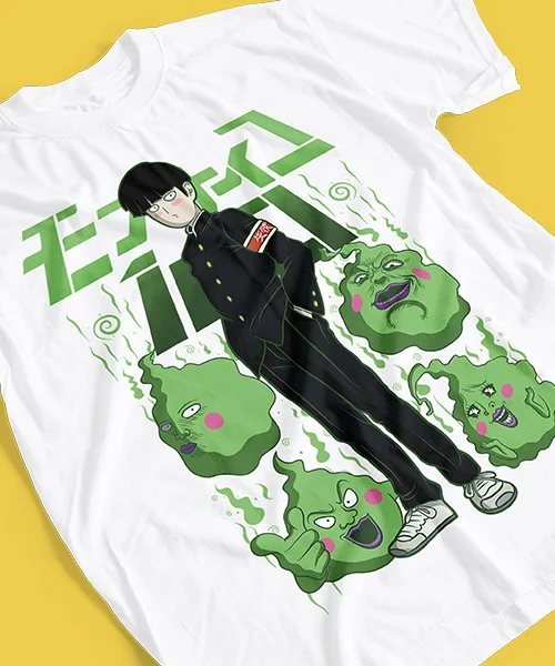 Camiseta unisex Mob Psycho 100 Shigeo Kageyama con Dimple Cotton anime T-shirt