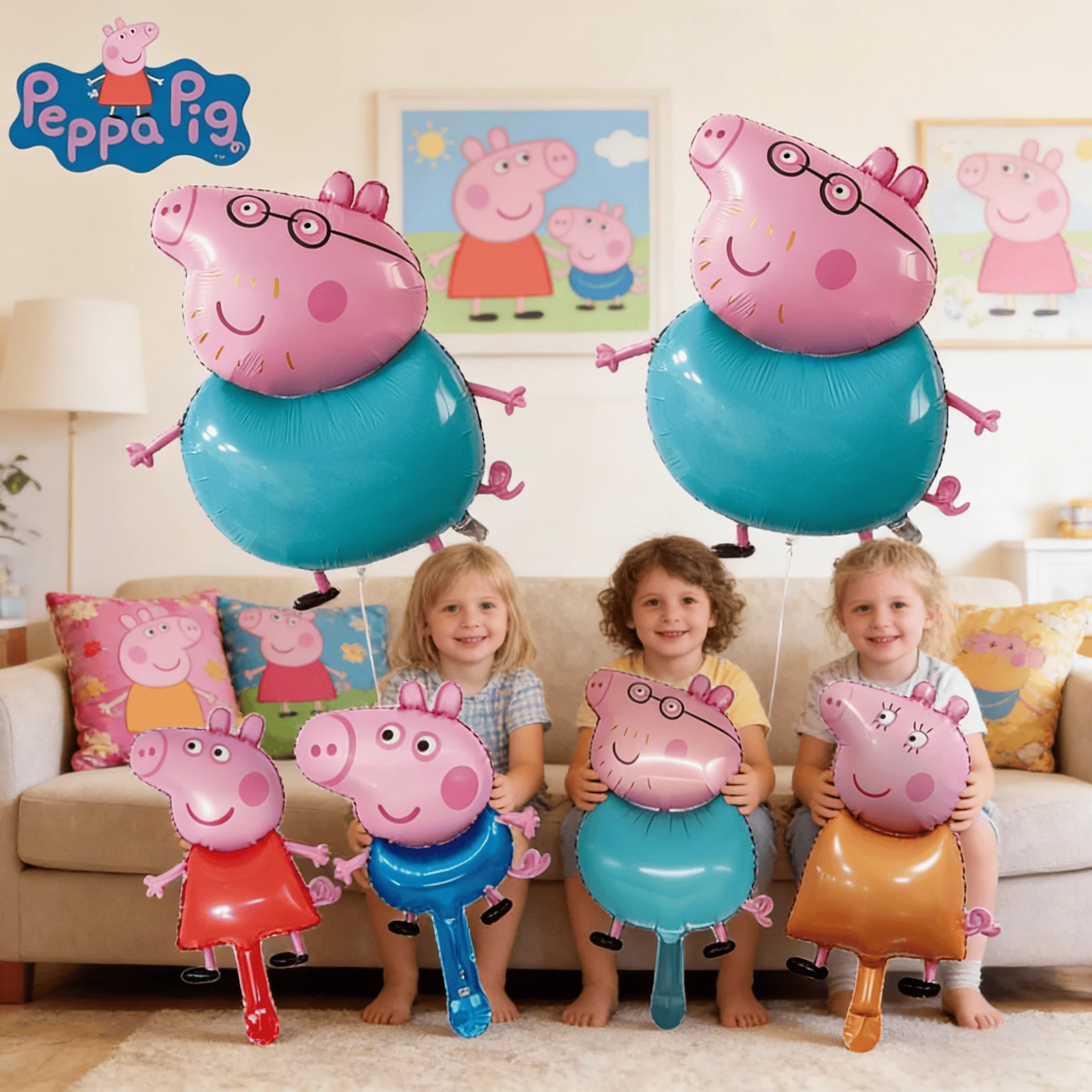 6Pcs Peppa Pig Them…