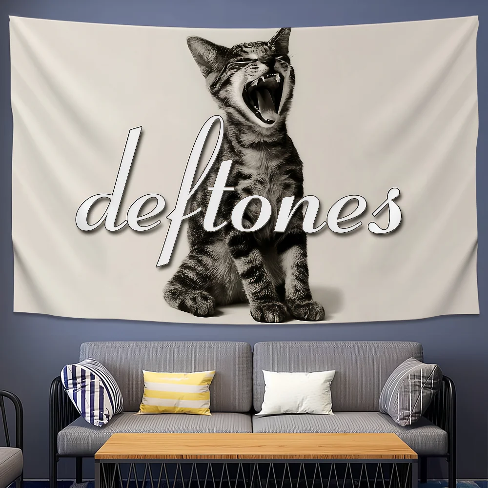 Band Singer D-Deftones Pastell Pony Flagge für Zimmer, Wohnheim, Camping, Party, Kunststil, Garage, Bar, Wand, Picknick, Dekoration, Banner