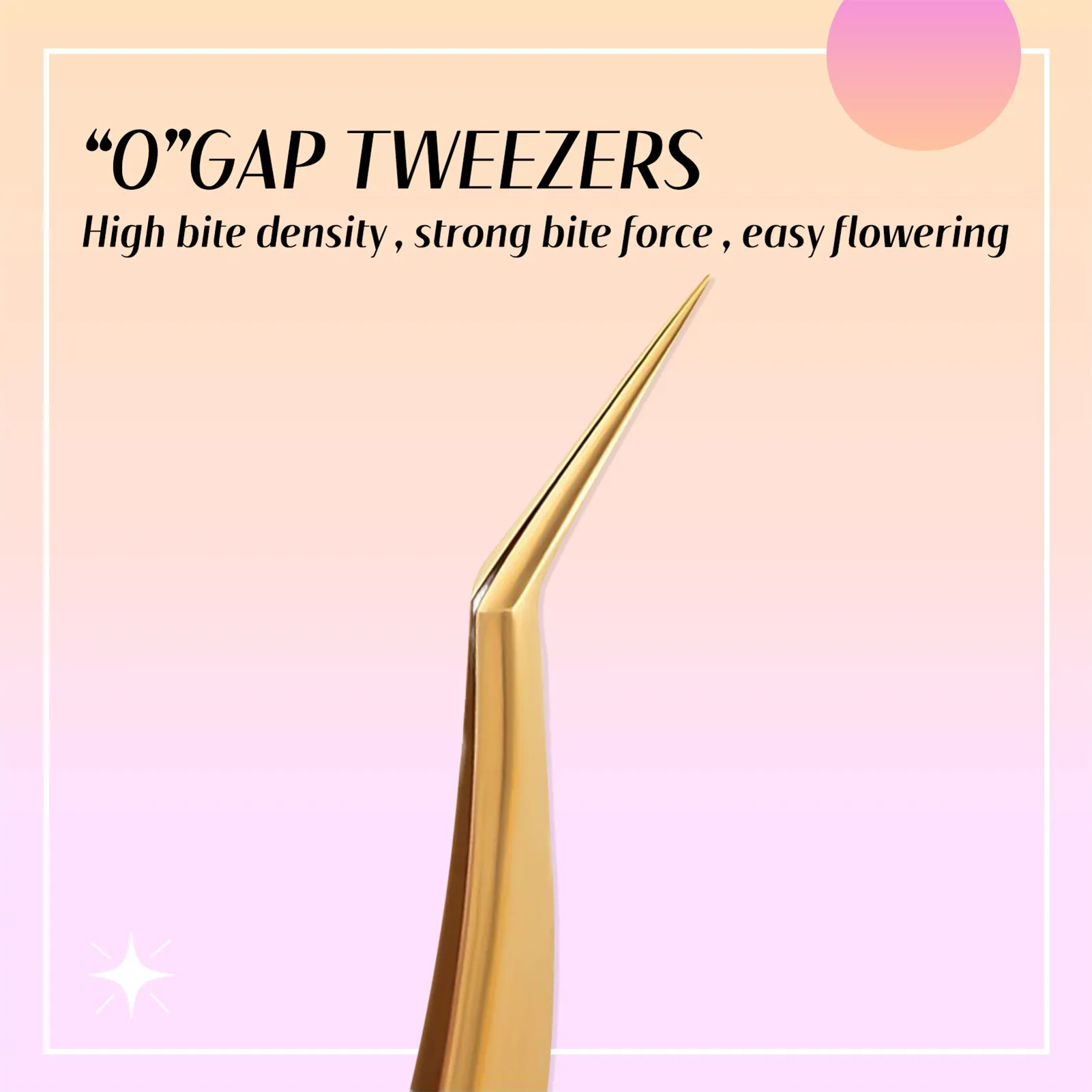 Pinzas para pestañas profesionales, agarre de extensión de pestañas postizas, herramientas de pinzas de acero inoxidable de alta precisión para cejas y cabello