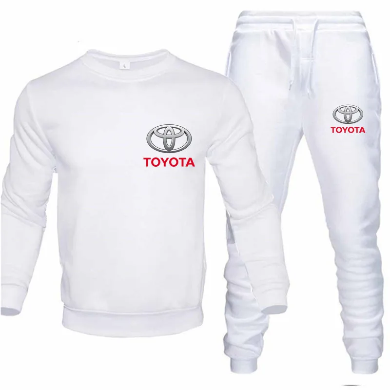 2024 Mens Car Brand Print Hooded Jacket Suit Tracksuit Fans Sportswear Jackets+Pants 2Pcs Suit Jogging Streetwear Sweater Set