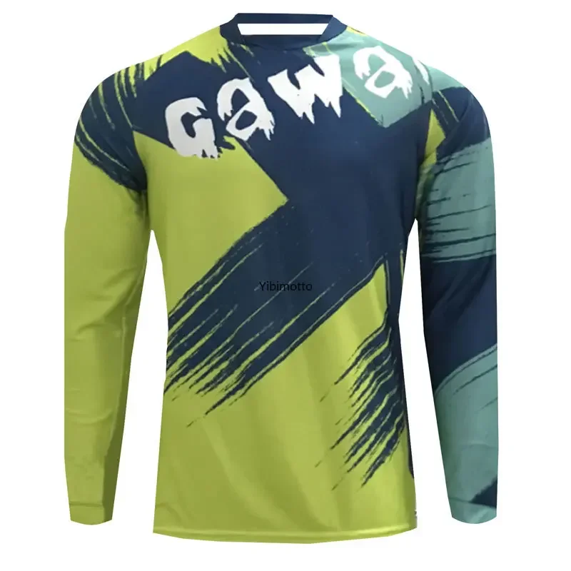 

2023 quick dry MTB Cycling Jersey Men Downhill Road Bike Shirts Long Sleeve Mountain Bicycle Wear Motocross Ciclismo Clothing